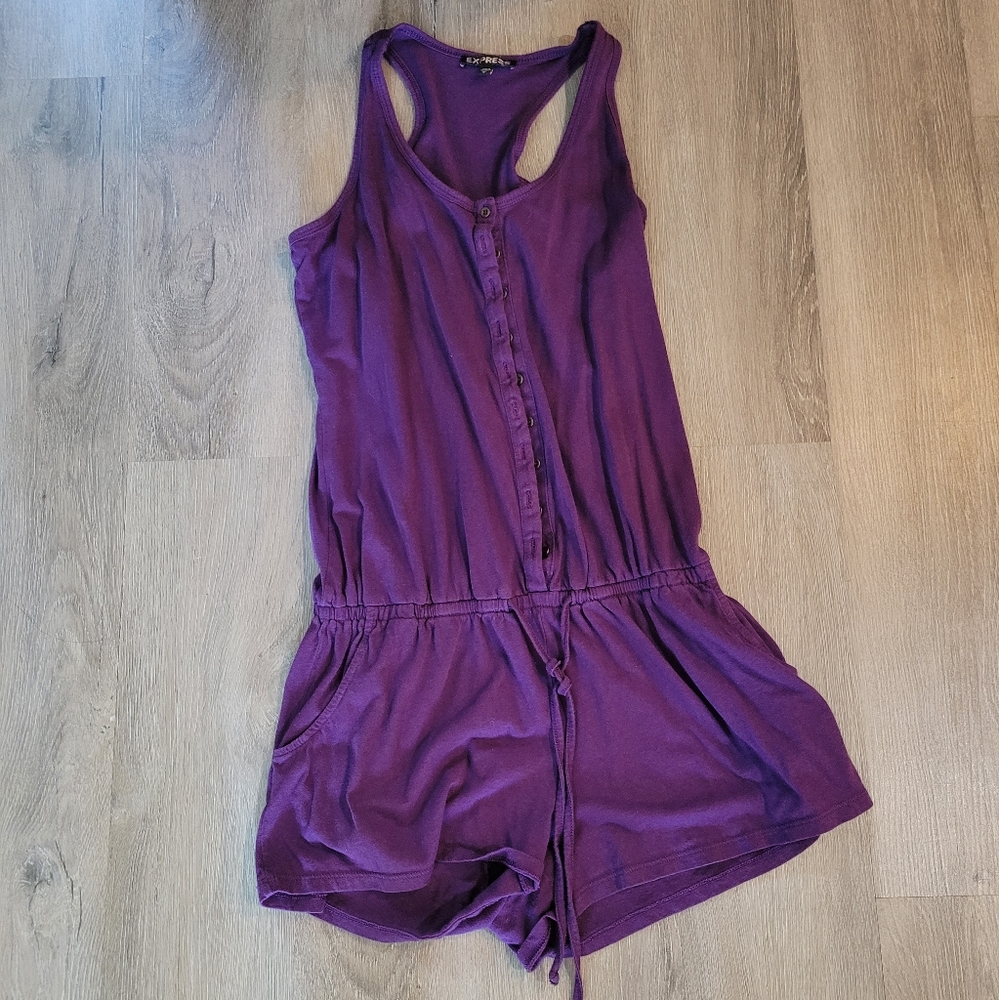 Purple Express Romper